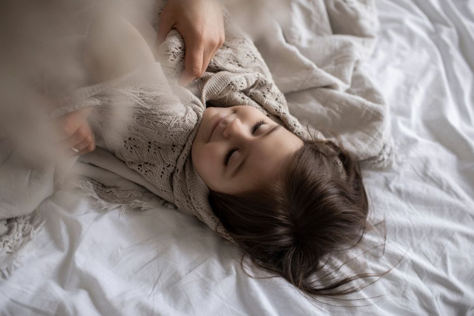 Durchbrochene Bambus Decke 80x100 Powder Pink (Puderrosa) MY MEMI