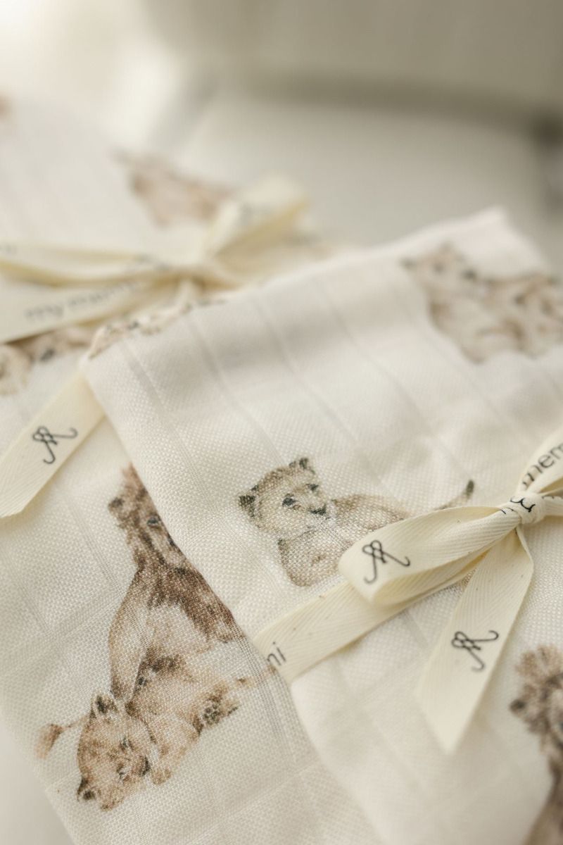 Bambusbettwäsche mit Füllung 75x95 - lions 