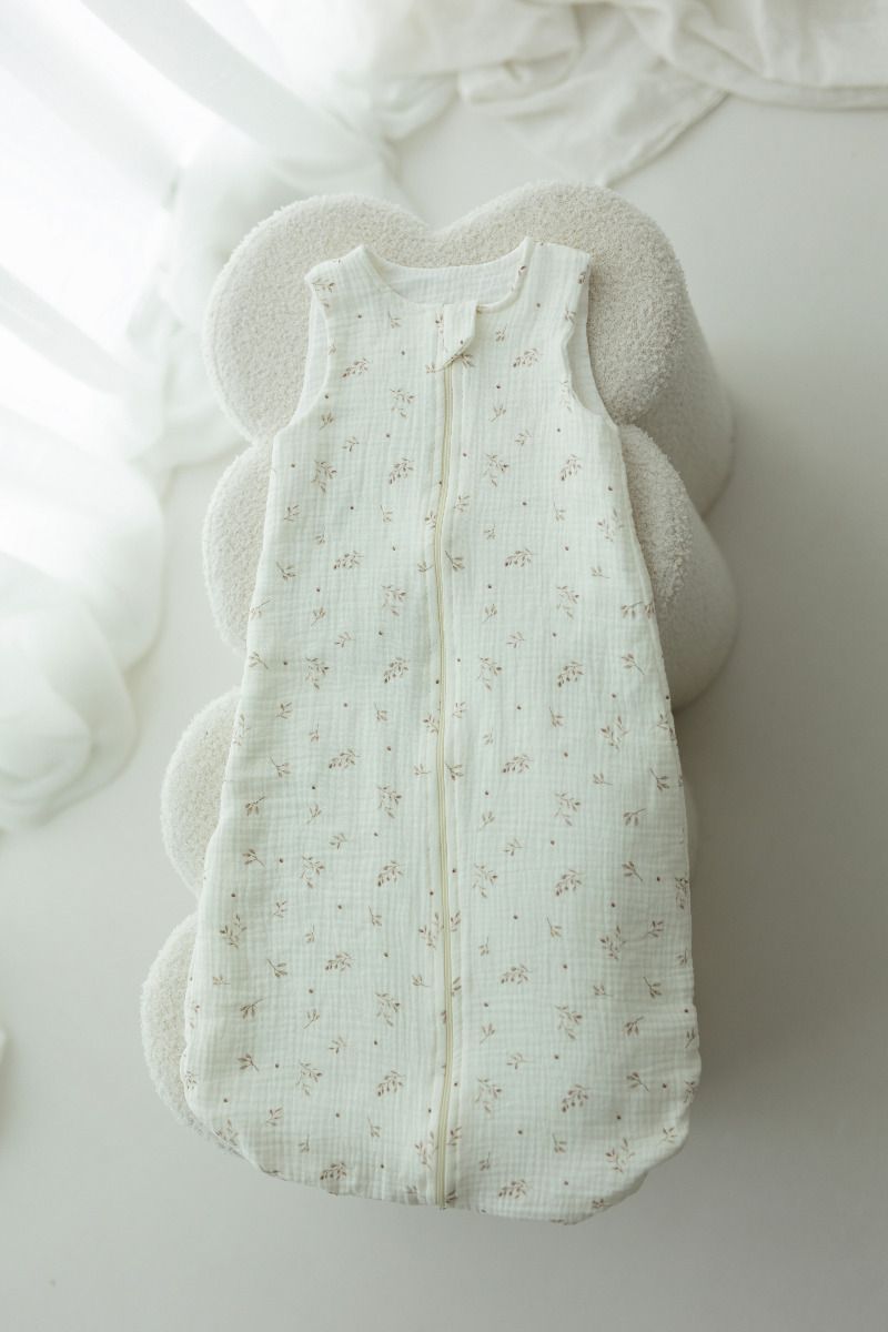 Bio Baumwolle Musselin Babyschlafsack 5 - 18 Monate 1.0 TOG - twigs