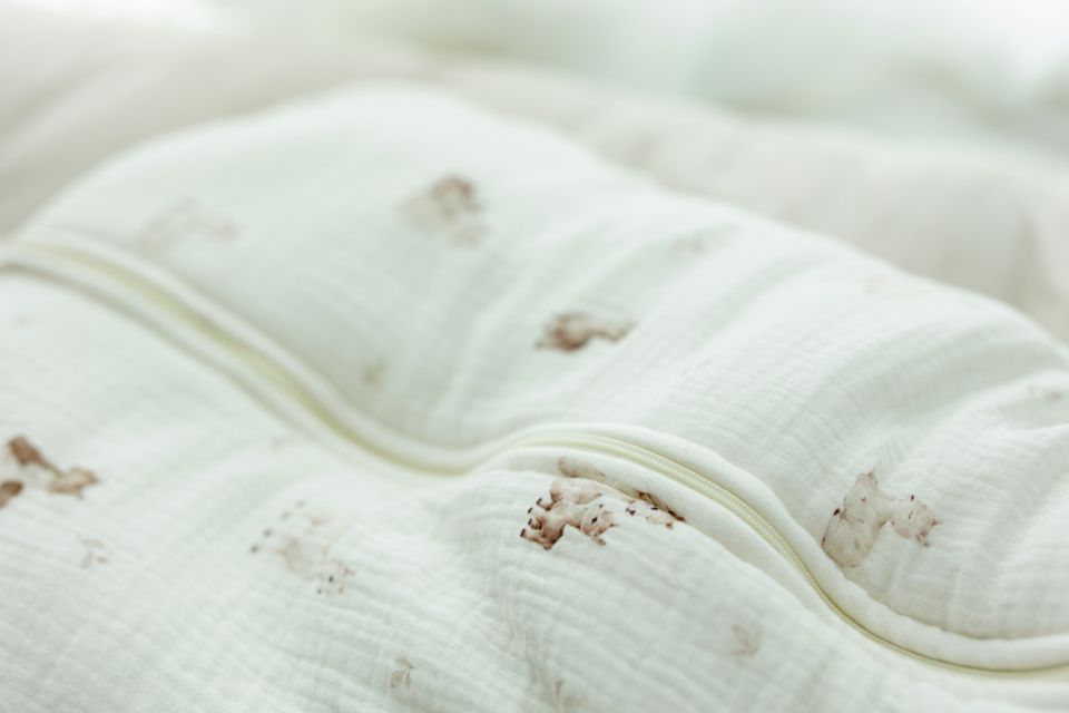 Bio Baumwolle Musselin Babyschlafsack 5 - 18 Monate 2.5 TOG - alpacas