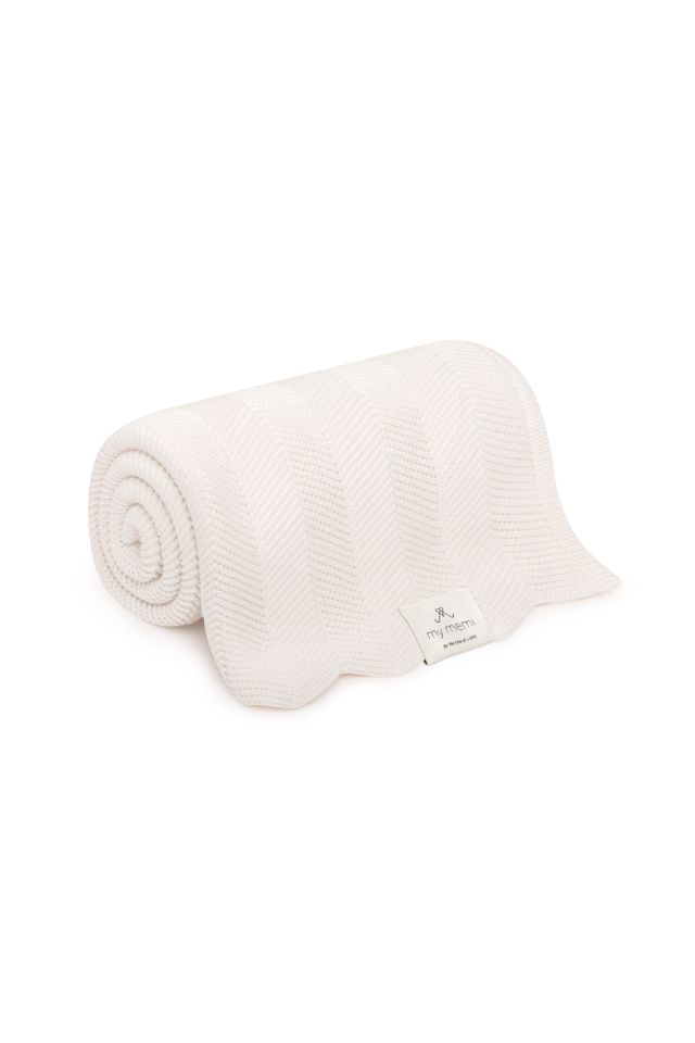 Bambus Babydecke Cream 80x100 - Fir