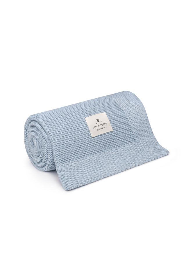 Bambus Babydecke Baby Blue 80x100 - Classic