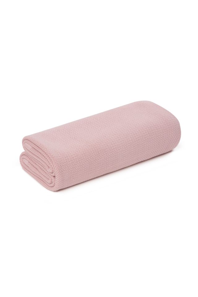 Bambuswickel / leichte Babydecke mit Silberionen 100x100 Powder Pink