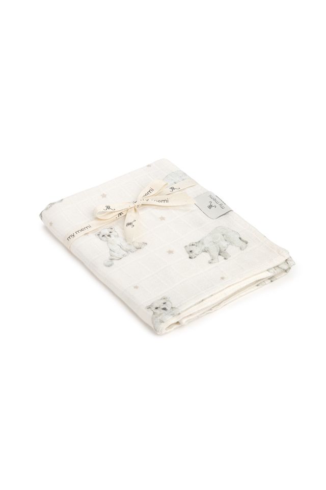 Bambus Musselin Wickel 120x120 - little bears