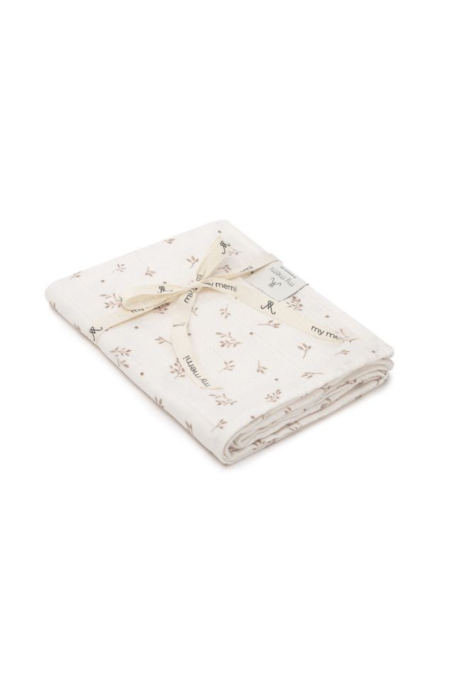 Bambus Musselin Wickel 120x120 - twigs