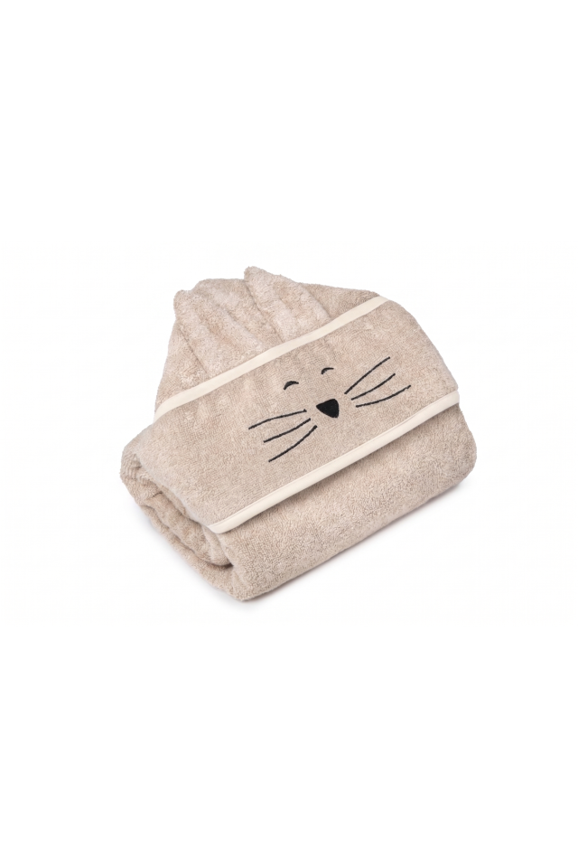Bambus großes Handtuch Beige - Cat