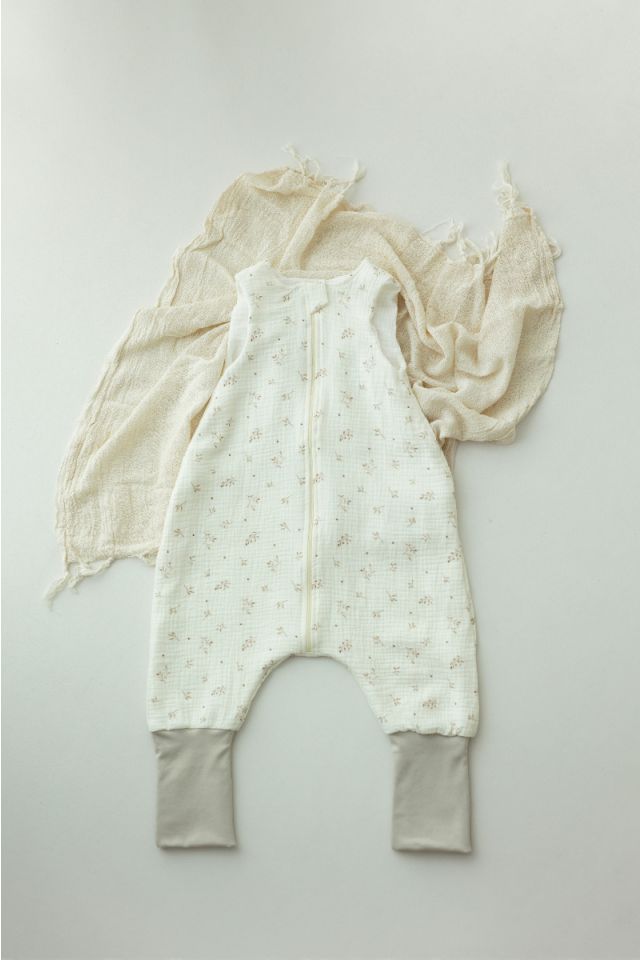 Bio Baumwolle Musselin Babyschlafsack mit Beinen 1 - 3 Jahre 1.0 TOG - twigs