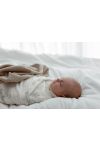Decke aus 100 % Merinowolle Warm Beige in Streifen – Premium-Kollektion - MY MEMI