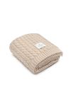 Warme Decke aus 100% Merinowolle Warm Beige –  Premium Collection - MY MEMI