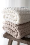 Warme Decke aus 100% Merinowolle Cream –  Premium Collection - MY MEMI
