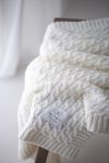 Warme Decke aus 100% Merinowolle Cream –  Premium Collection - MY MEMI