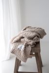 Warme Decke aus 100% Merinowolle Warm Beige –  Premium Collection - MY MEMI