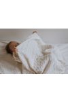 Plaid Decke aus 100% Merinowolle Cream (Creme) – Premium Collection MY MEMI